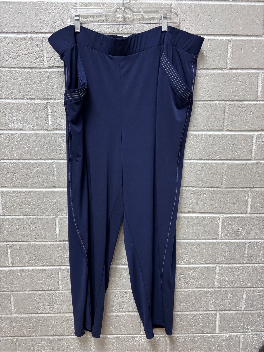 Lane Bryant Navy Ponte High-Rise Leggings
